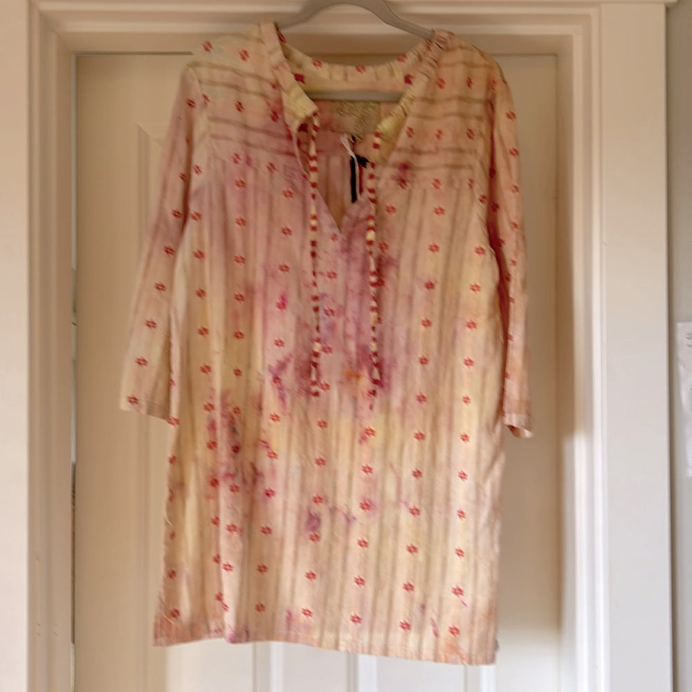 Ace & Jig hand dyed tunic, size small. Cove tunic upstate collab.
